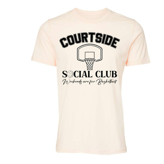 Courtside Social Club Basketball Graphic Tee