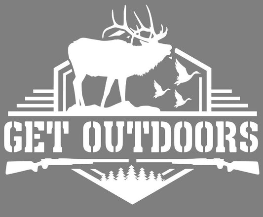 Elk & Duck Get Outdoors Decal