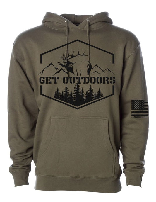Get Outdoors Elk Unisex Sweatshirt