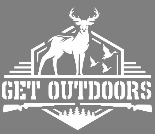 Deer & Duck Get Outdoors Decal