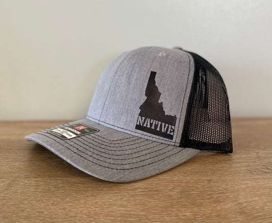 Idaho Native (Stencil) Trucker Hat (Multiple Styles)