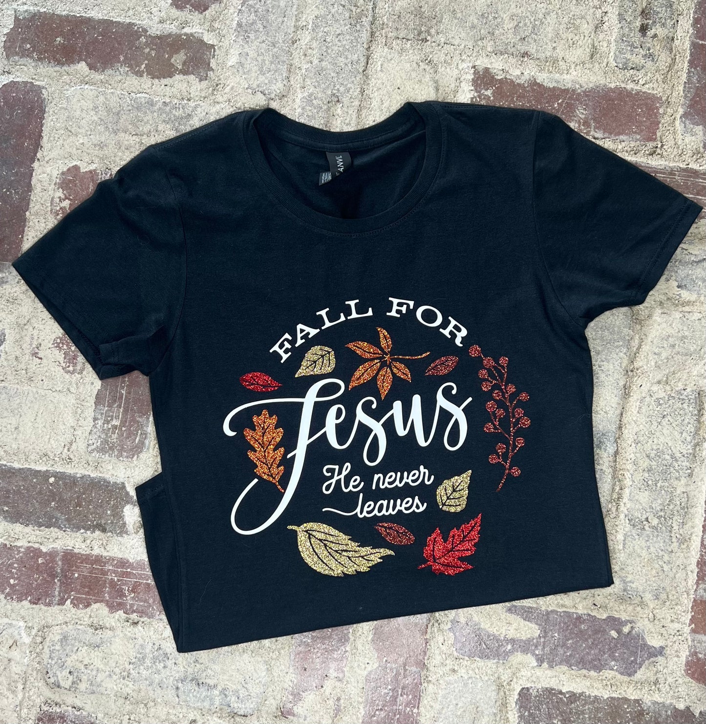 Jesus Never Leaves - Womens Tee